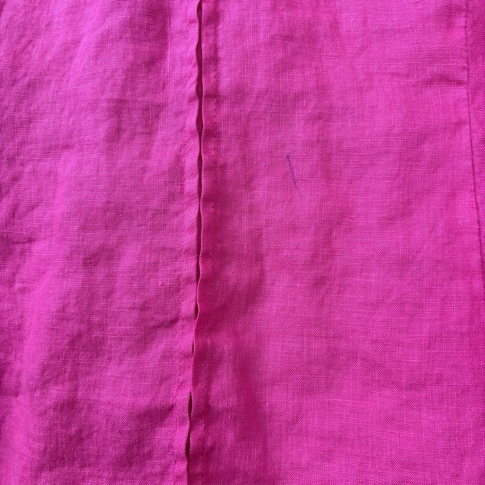 Susan Bristol Women’s Pink 100% Linen Blouse XL Beach Lagenlook - Picture 8 of 13